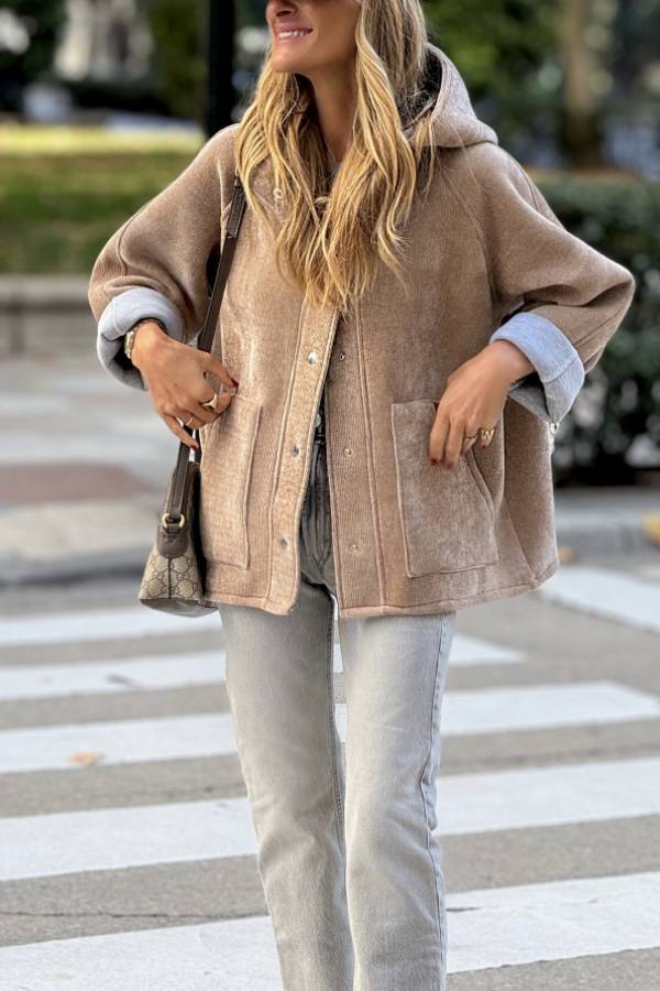Veste de sport nautique en néoprène marron élégante