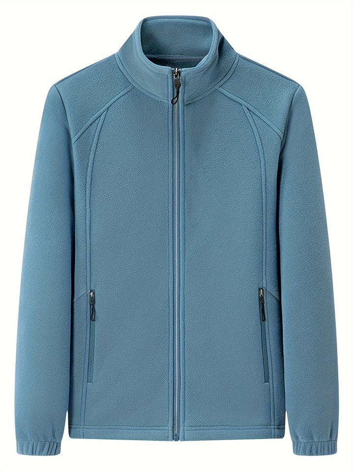 Veste polaire femme chaude col montant manches longues