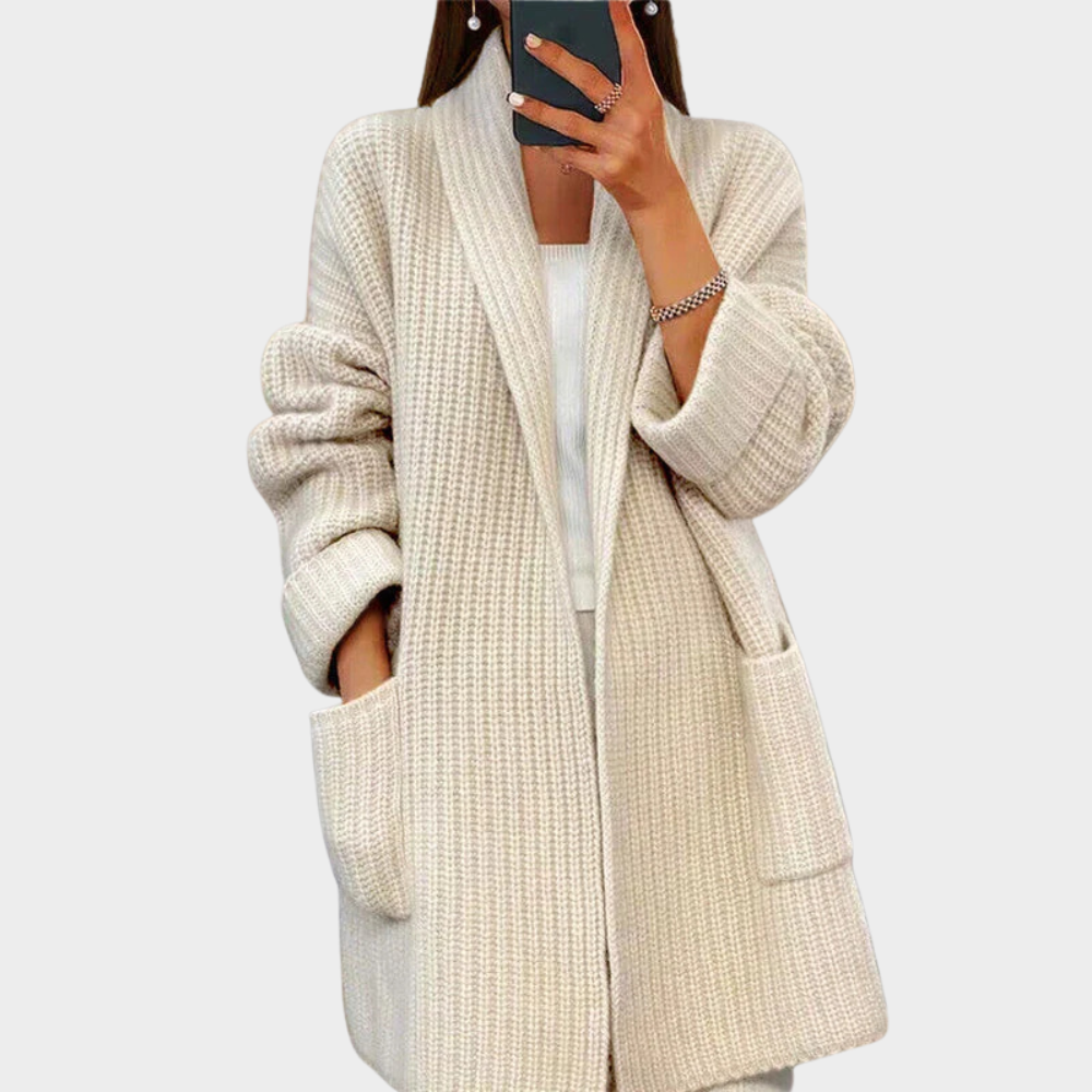 Weicher Wollpullover Gemütlich Gestrickt - IdealeKleiden