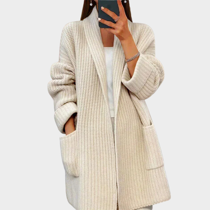 Weicher Wollpullover Gemütlich Gestrickt - IdealeKleiden