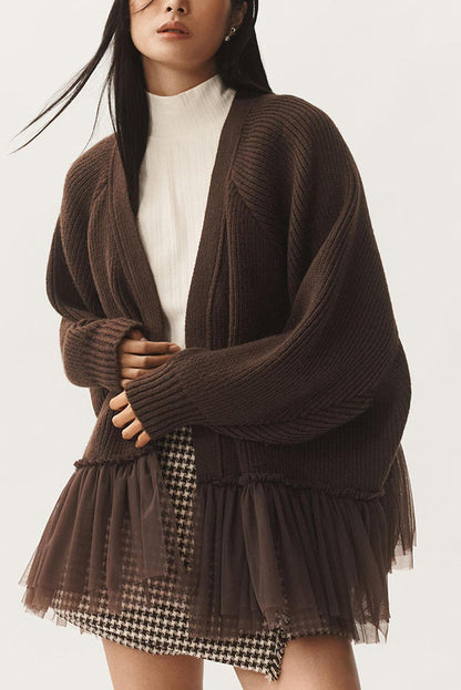 Gilet Femme Manches Longues Élégant