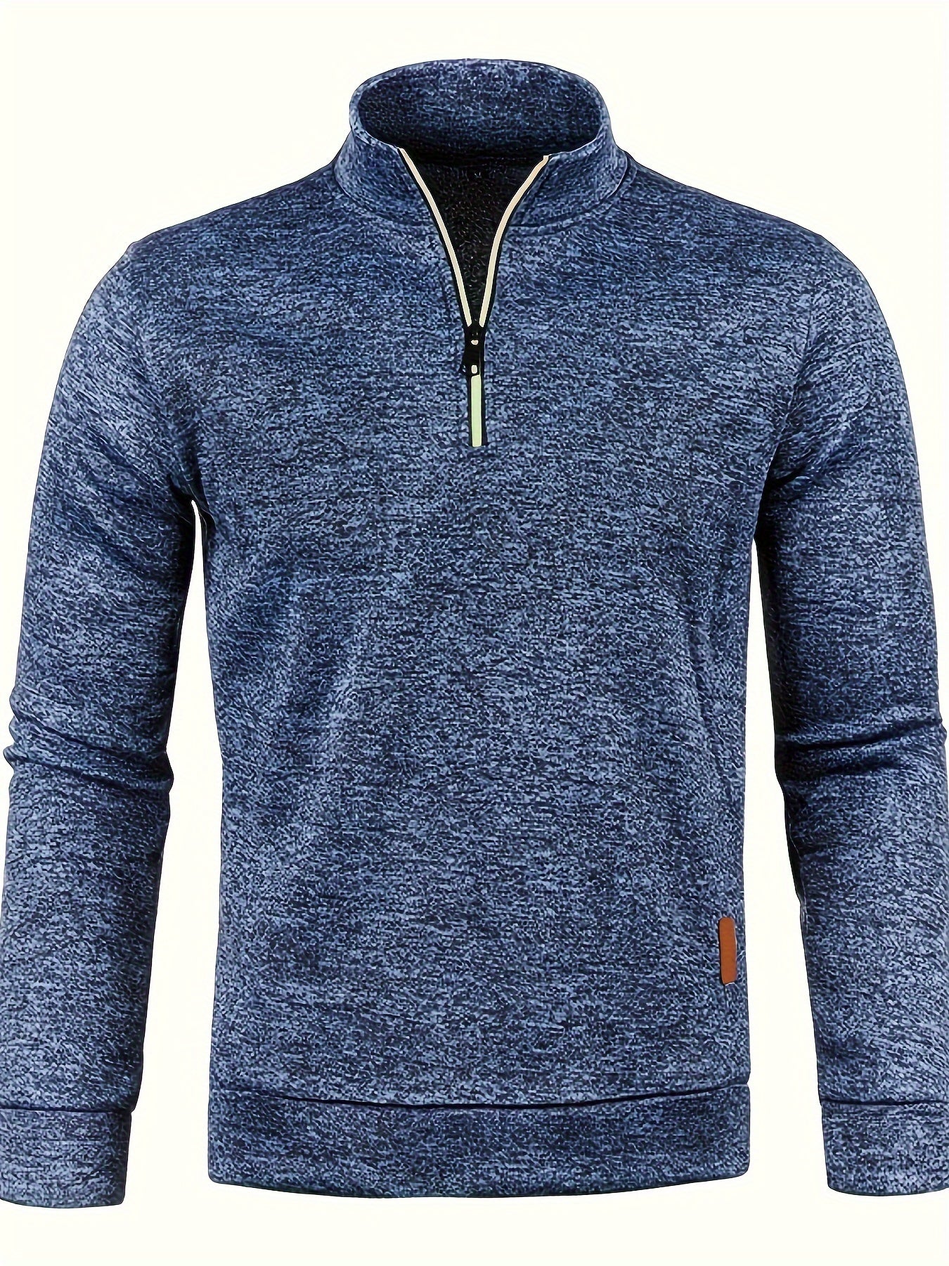 Pull homme chaud zippé hiver