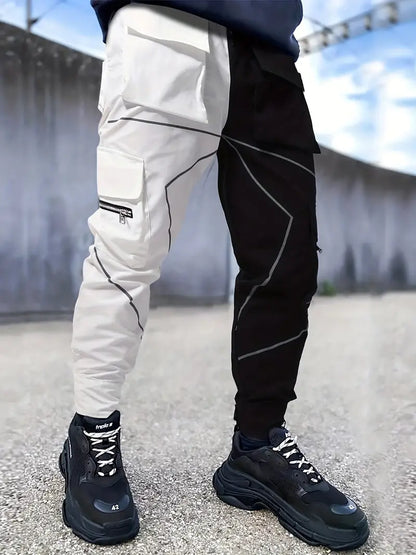Pantalon Homme Multi-Poches Design Élégant
