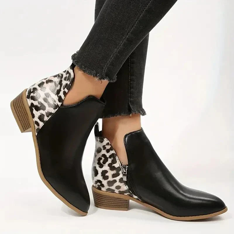 Bottines Femme Bout Pointu Talon Bas