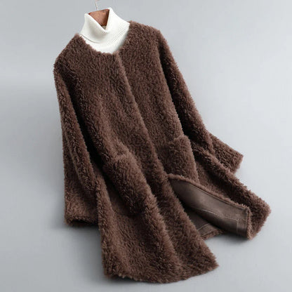 Veste d'hiver en polaire douillette femme