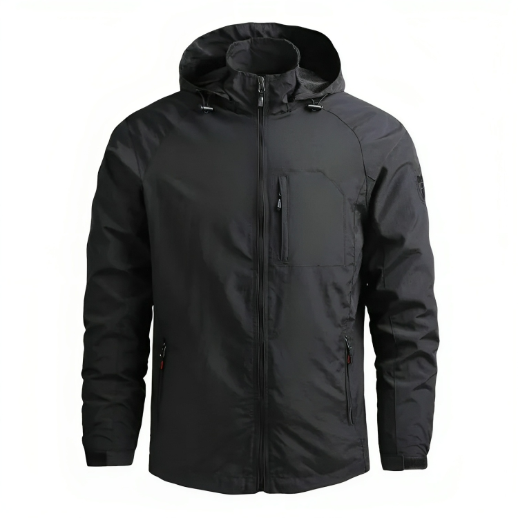 Veste imperméable à capuche coupe-vent pour homme, pour l'extérieur