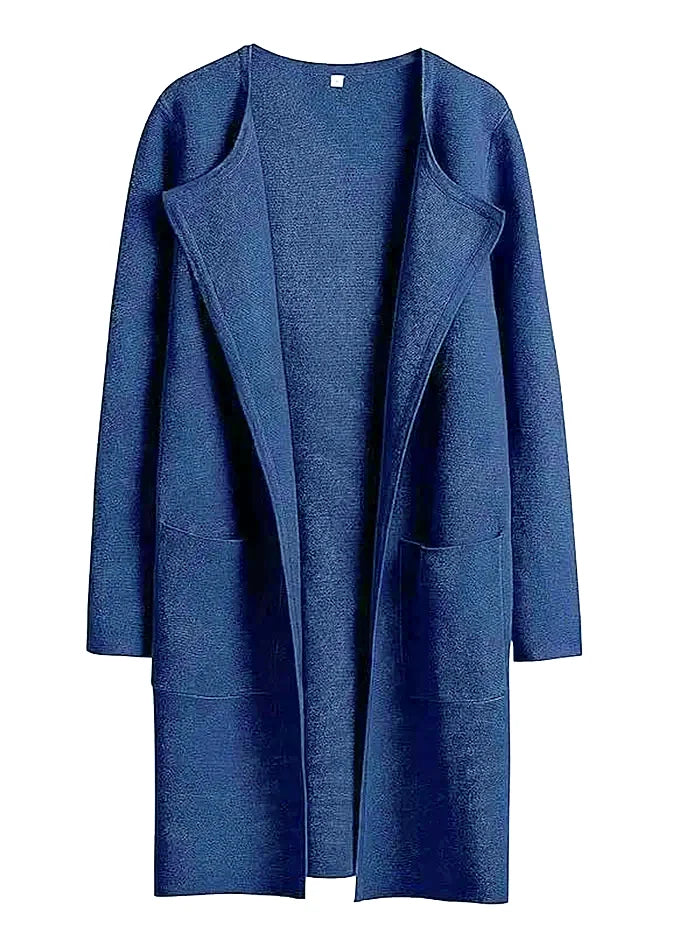 Manteau Femme Longueur Genou Coupe Ample