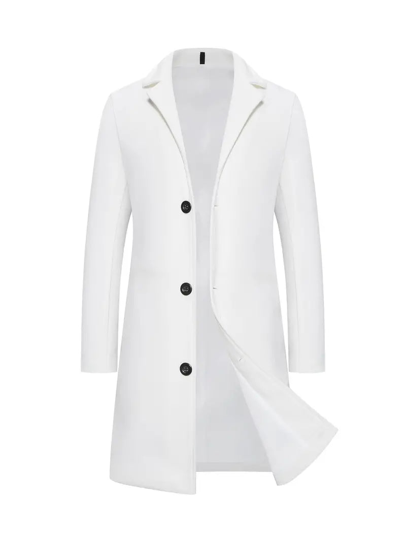 Trench-coat long élégant pour homme