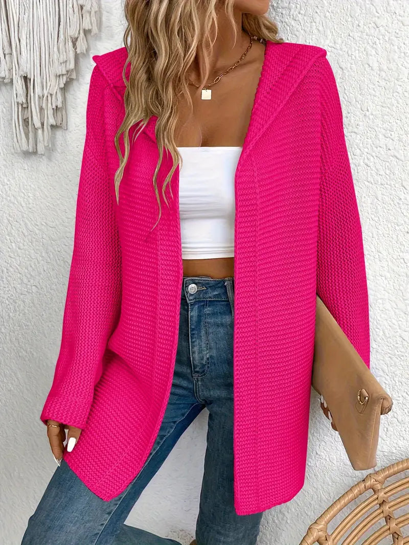 Cardigan pratique à capuche ajustable