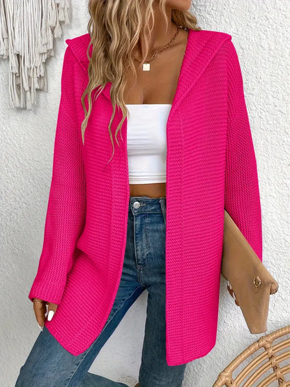 Cardigan pratique à capuche ajustable