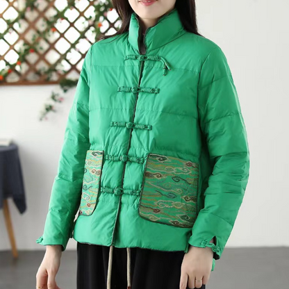 Élégante veste d'hiver pour femmes, design classique
