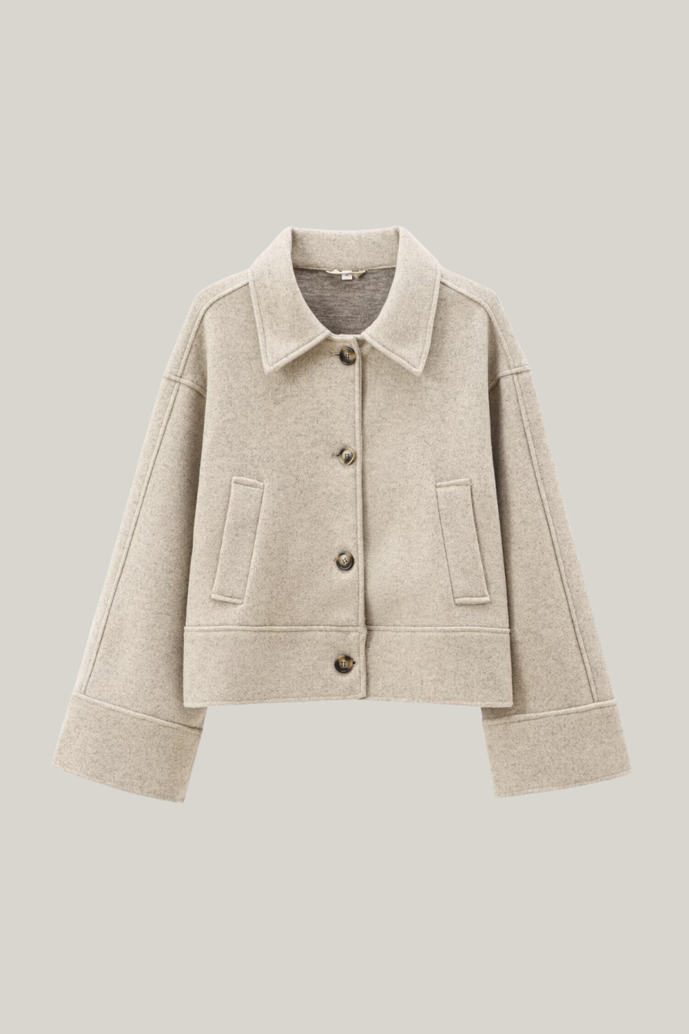 Veste en laine élégante avec col