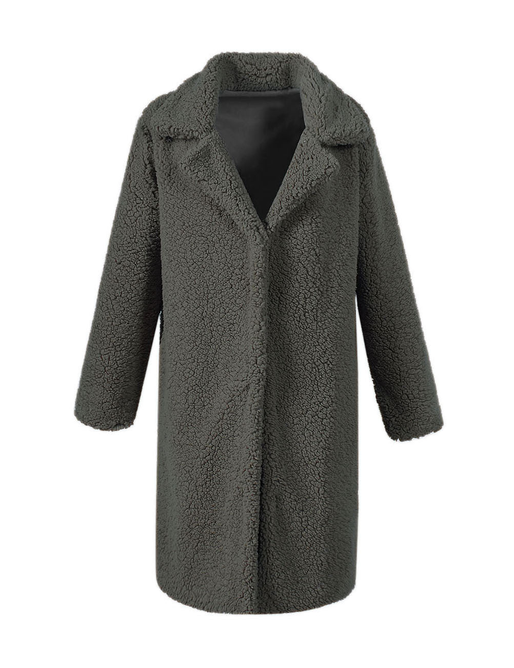 Manteau parka doux Teddy pour femme