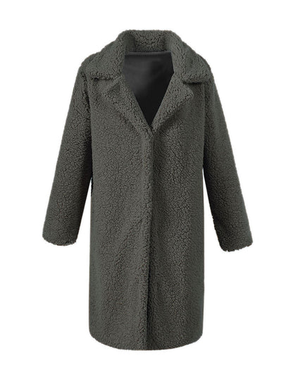 Manteau parka doux Teddy pour femme
