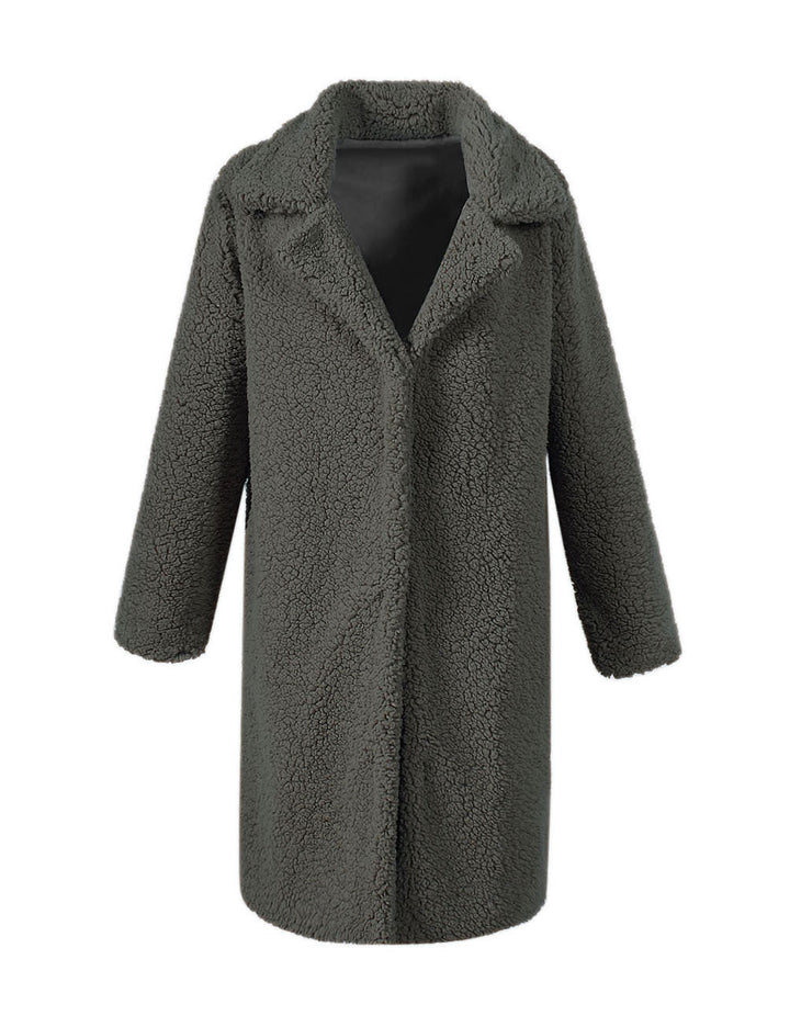Manteau parka doux Teddy pour femme