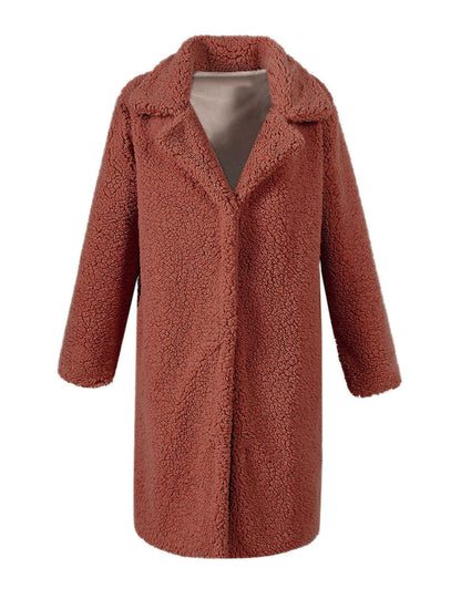 Manteau parka doux Teddy pour femme