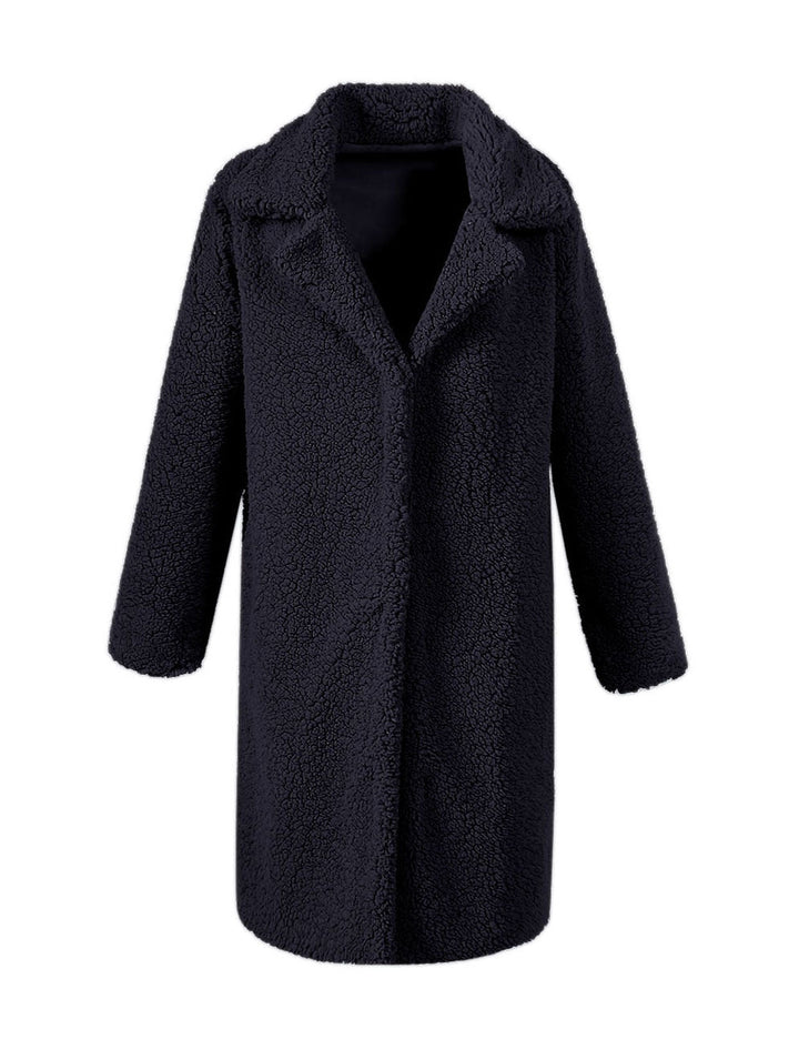 Manteau parka doux Teddy pour femme