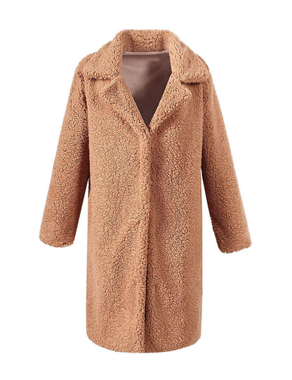 Manteau parka doux Teddy pour femme