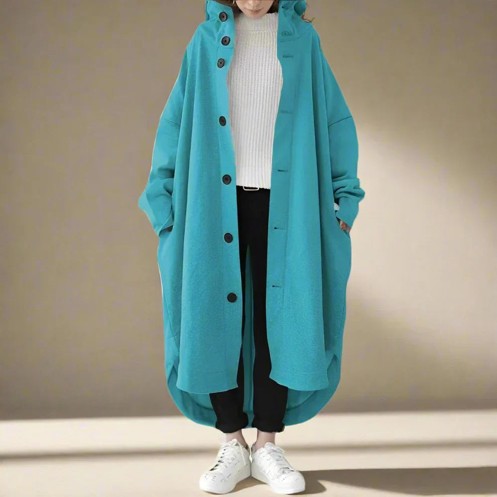 Langer Damen Trenchcoat Elegant - IdealeKleiden