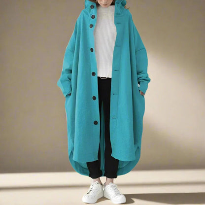 Langer Damen Trenchcoat Elegant - IdealeKleiden