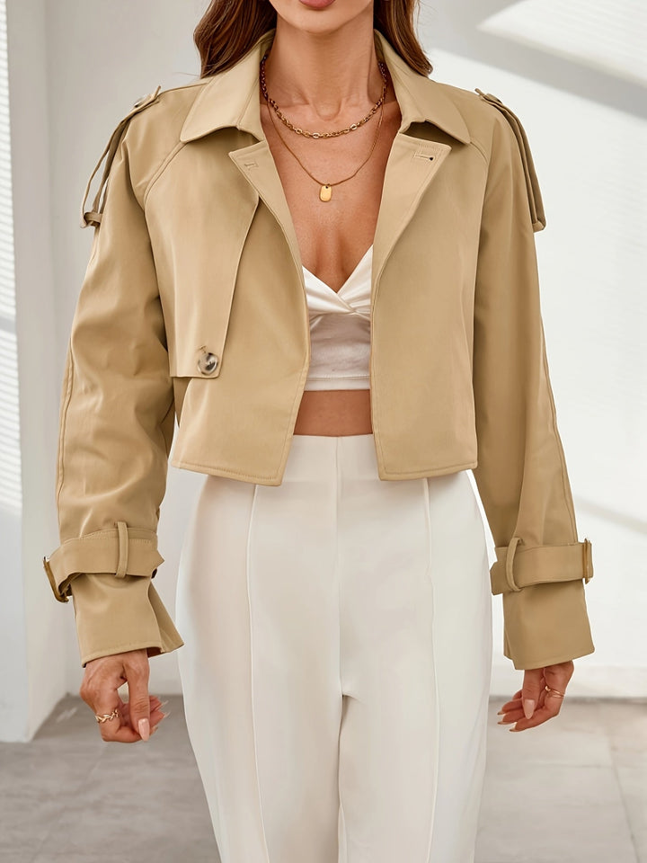 Trench-coat kaki femme stylé – Élégant et confortable
