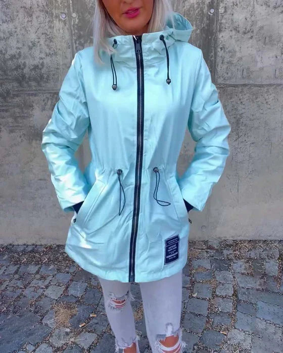 Einfache Sportjacke Mit Reißverschluss - IdealeKleiden