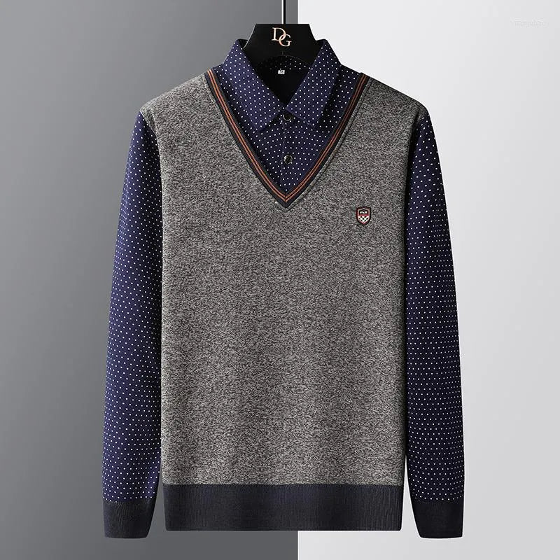Pull polo homme