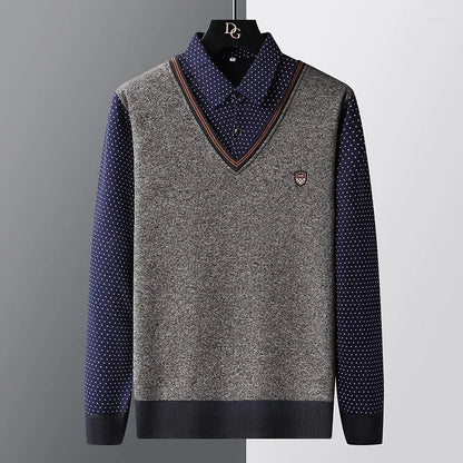 Pull polo homme
