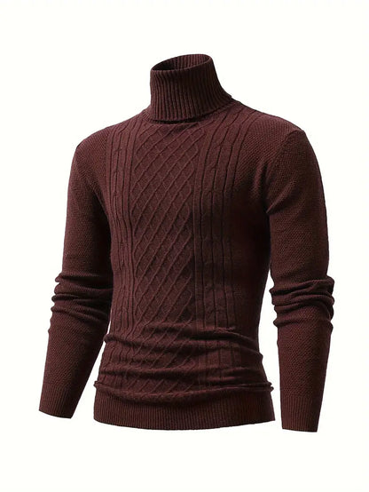 Pull roulé décontracté homme
