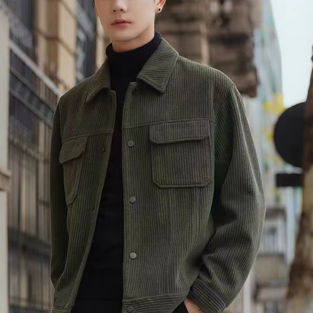Veste classique en velours côtelé Chic urbain