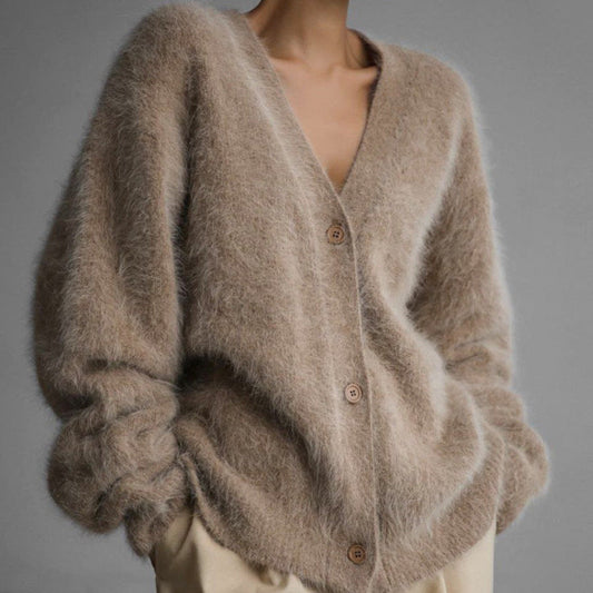 Damen Cardigan Luxus Kaschmir Herbstmode - IdealeKleiden