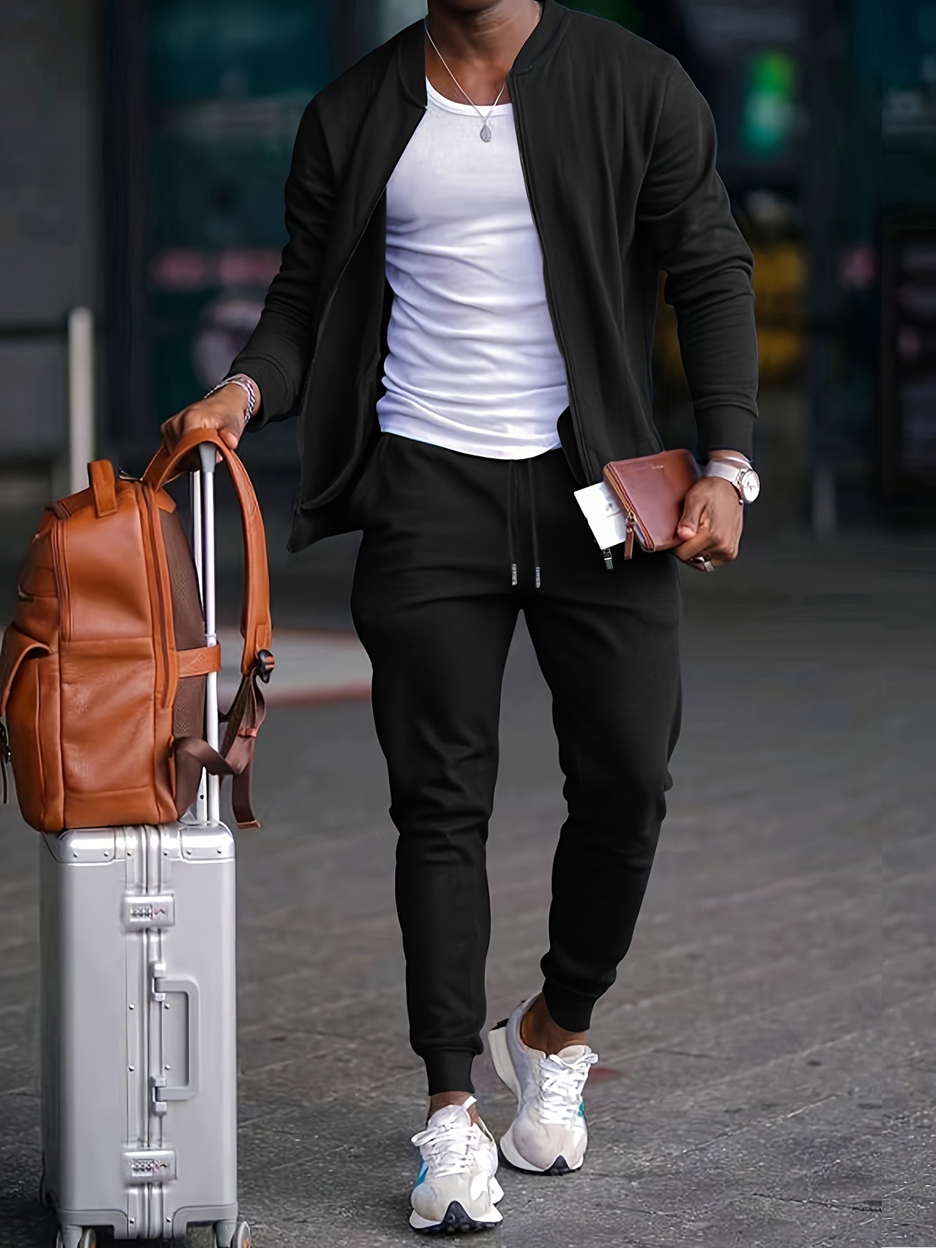 Bequemer Herren Sportanzug Jogger Set - IdealeKleiden