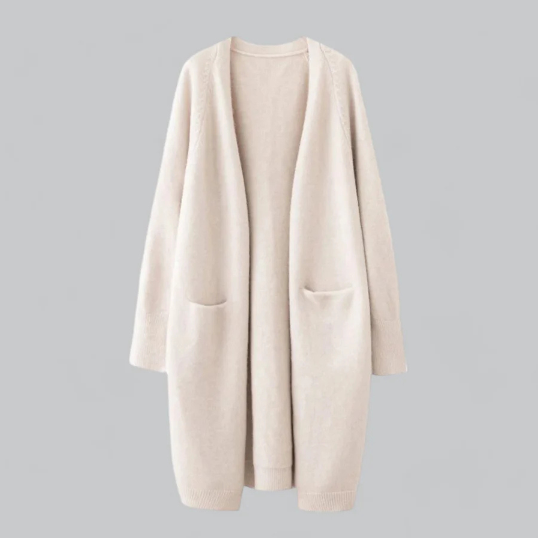 Gilet tricoté ouvert devant chaud