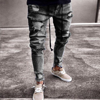 Jeans Homme Slim Fit Tendance Décontracté