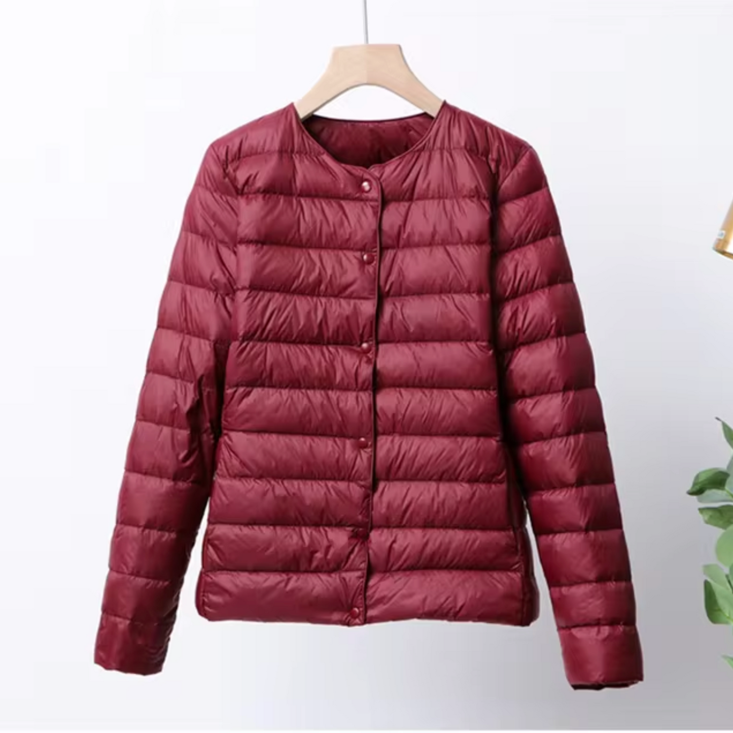 Veste légère pour femme | Doudoune imperméable sans col