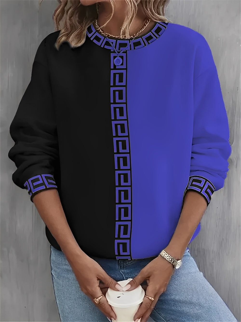 Pull-over élégant pour femme Doux et chaud
