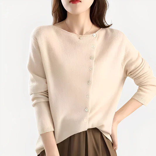 Stylische Damenstrickjacke Warm Elegant - IdealeKleiden