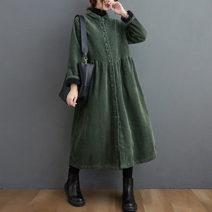 Veste en velours côtelé pour femme chaude et confortable