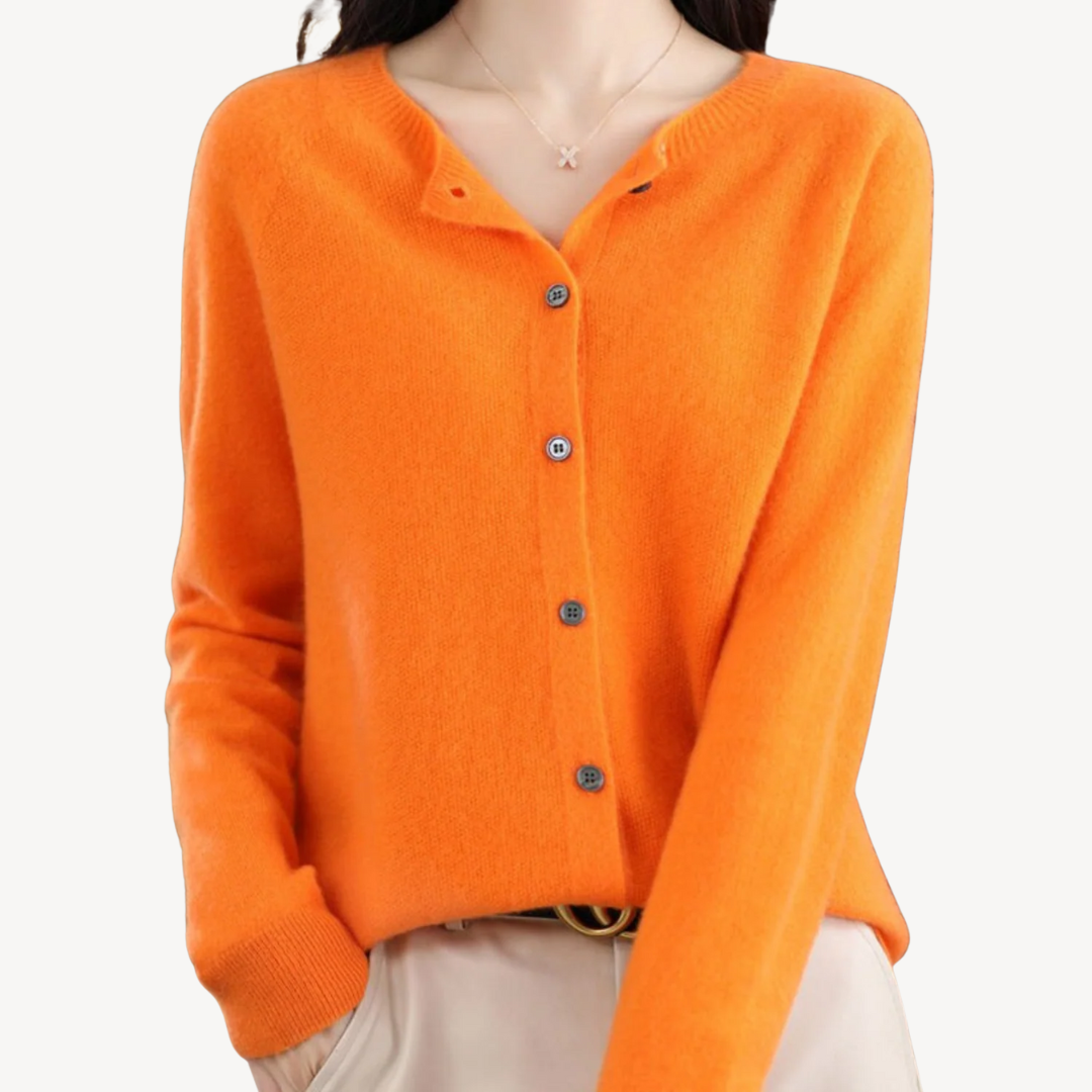 Gilet long doux pour femme en cachemire