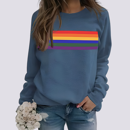 Pull tendance coloré à motifs pour femmes