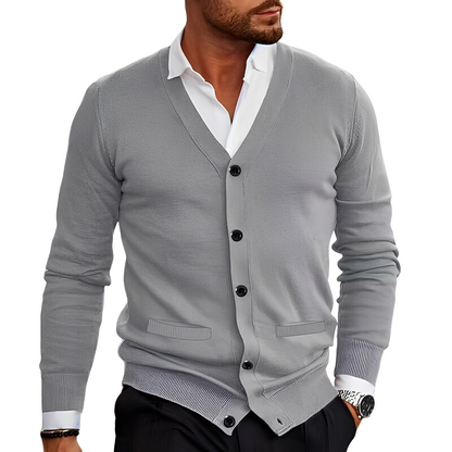 Cardigan élégant noir pour homme