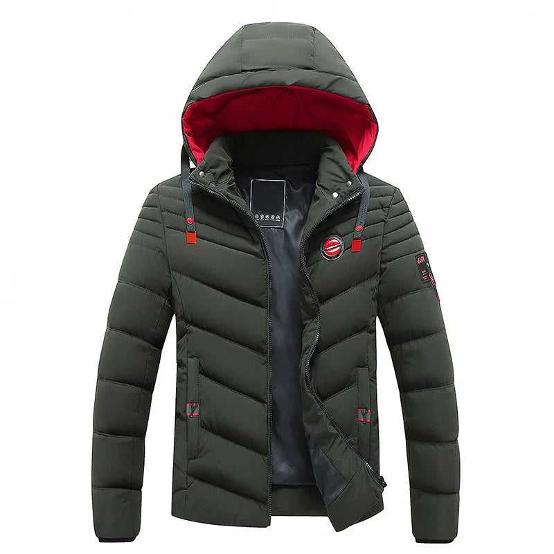 Blouson d'hiver homme chaud en duvet