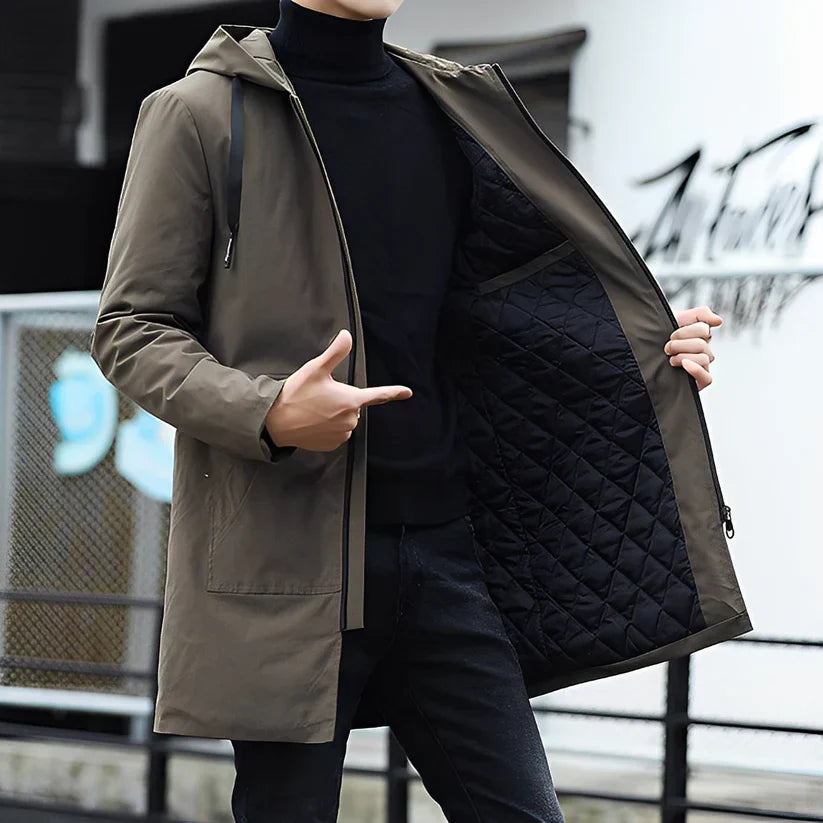 Veste de pluie imperméable homme capuche extérieur