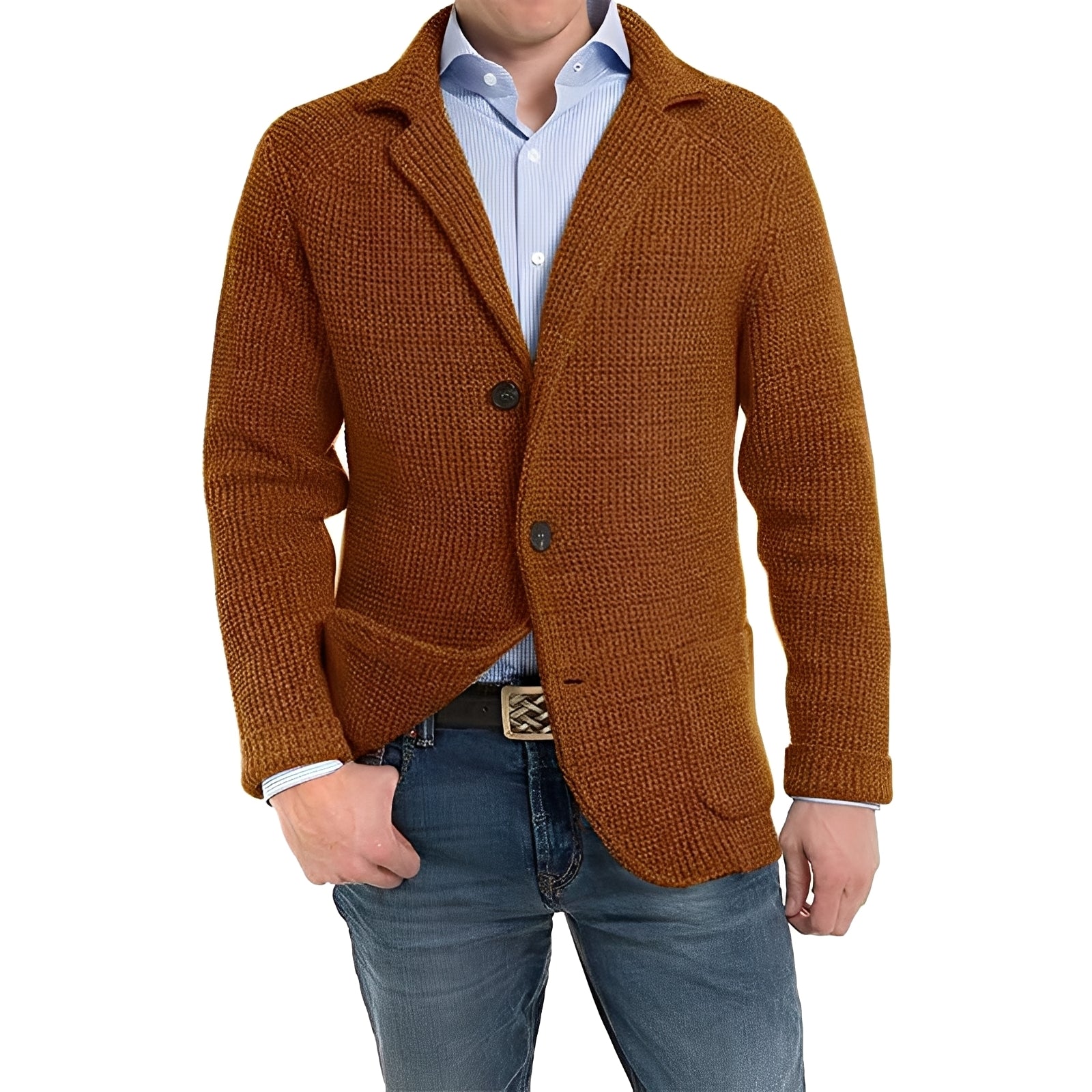 Stilvolle Herrenjacke mit Klapptaschen - IdealeKleiden