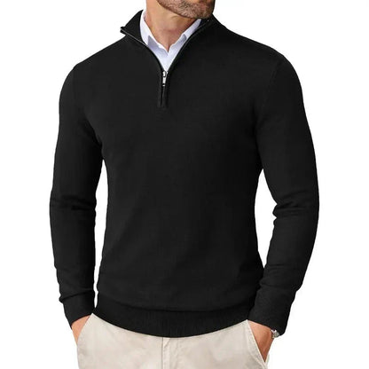 Pull pour homme moderne sweat demi-zip
