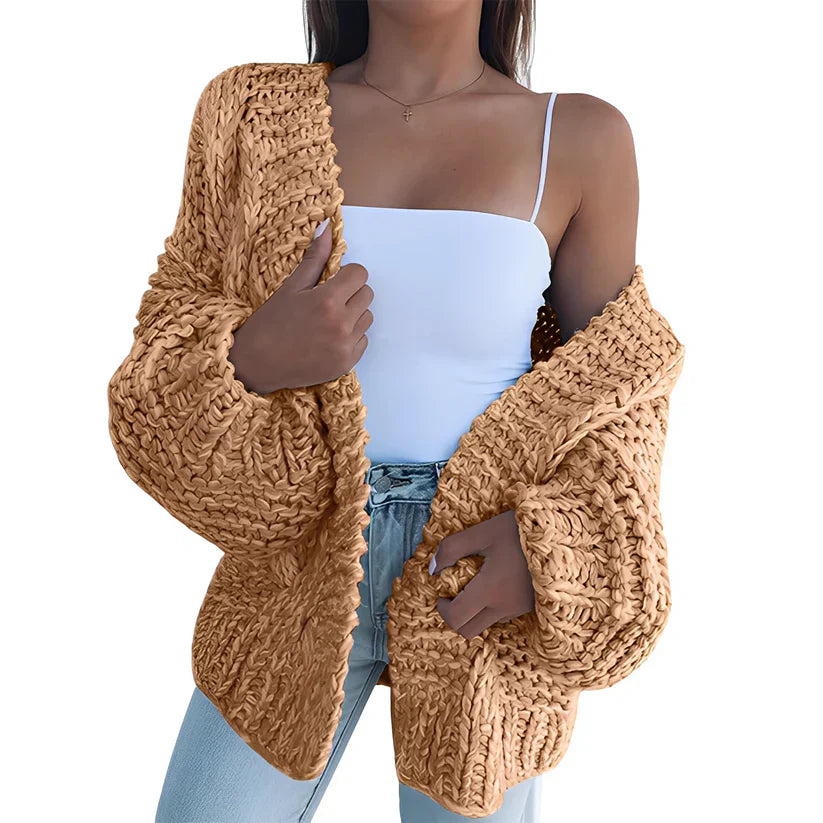 Pull en peluche grande taille pour femme