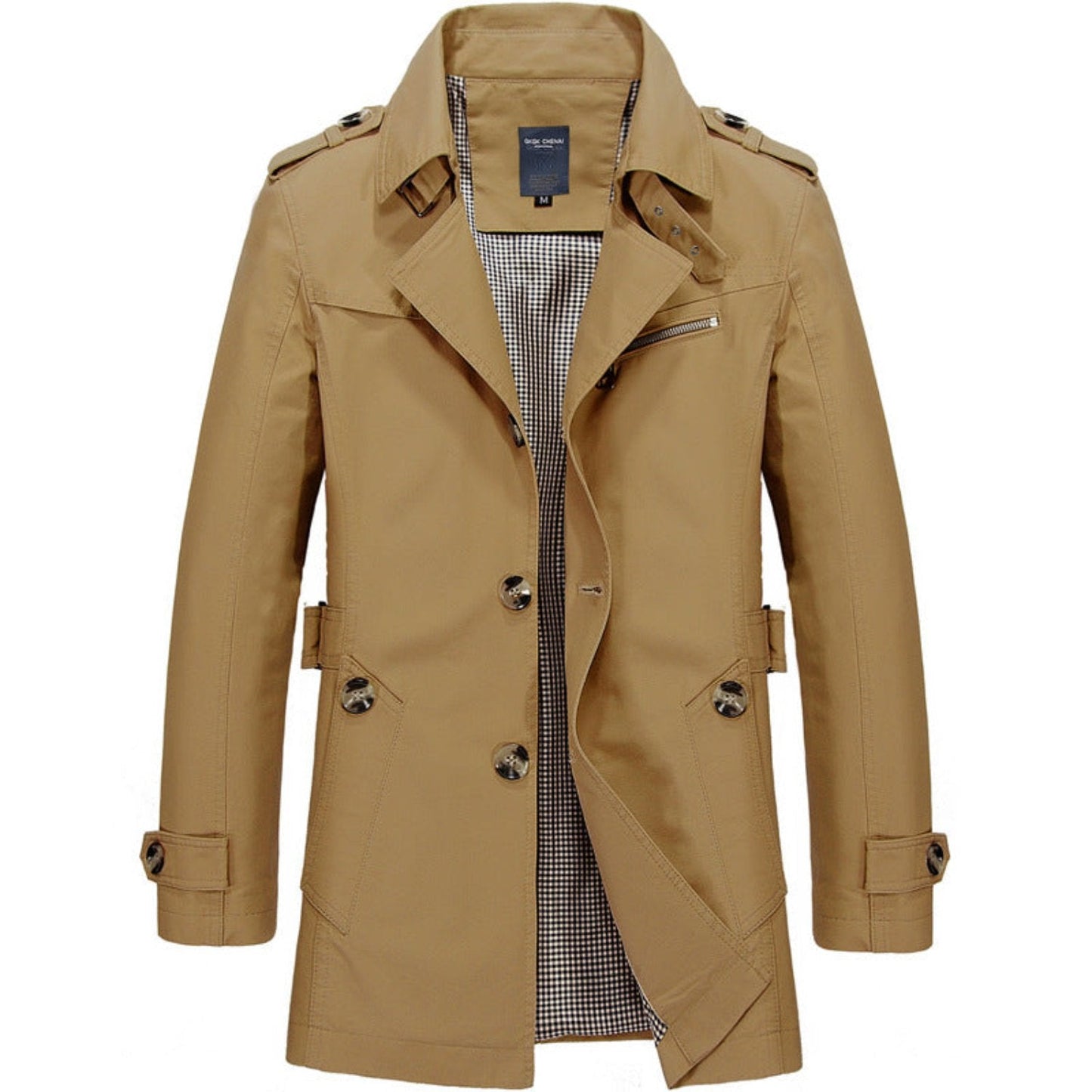 Trench-coat classique élégant pour homme