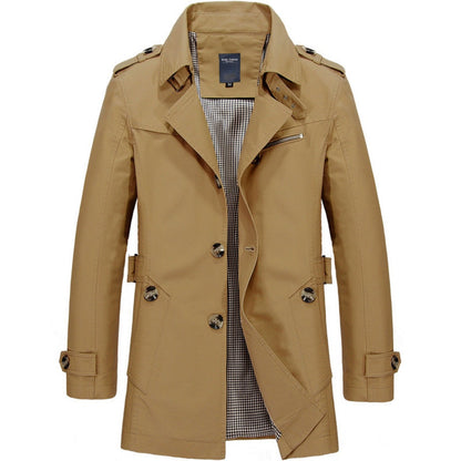 Trench-coat classique élégant pour homme