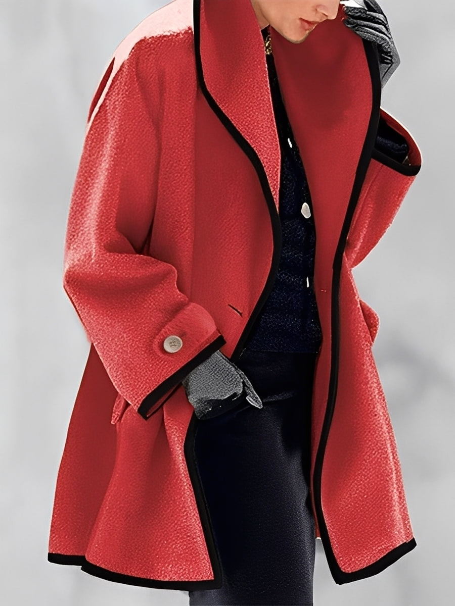 Écharpe Femme Manteau en Laine avec Capuche Chaud