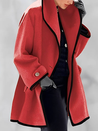 Écharpe Femme Manteau en Laine avec Capuche Chaud